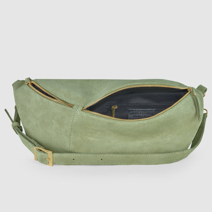 Suede Leather Crossbody Bag