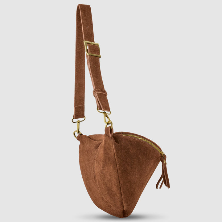 Suede Leather Crossbody Bag