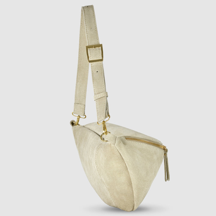 Suede Leather Crossbody Bag