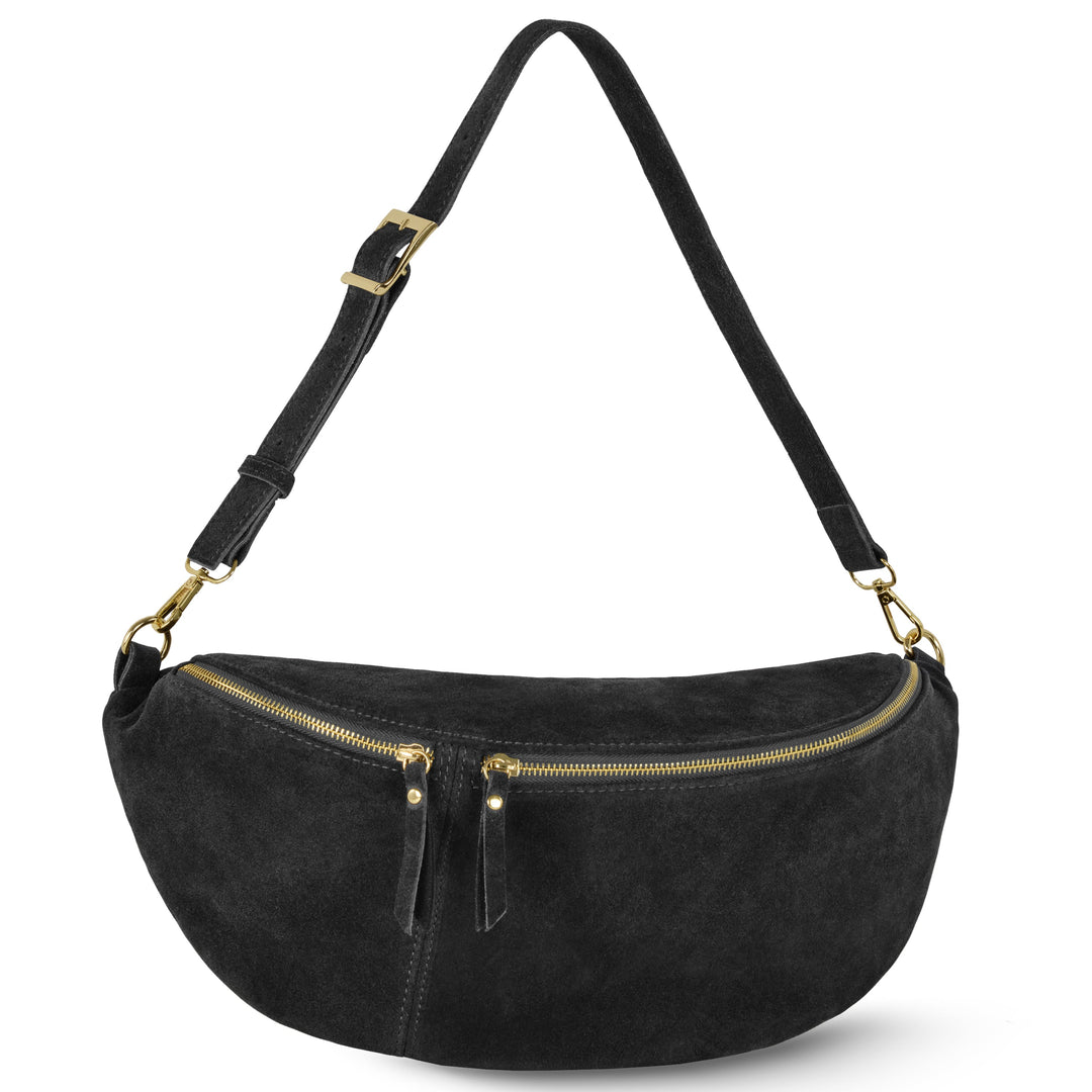 Suede Leather Crossbody Bag