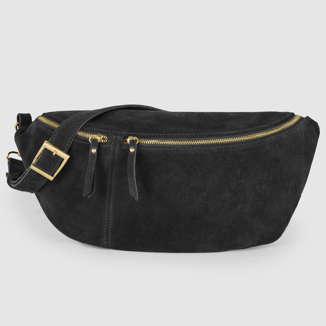 Suede Leather Crossbody Bag