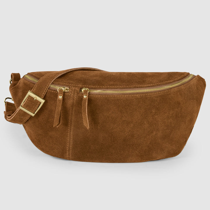 Suede Leather Crossbody Bag