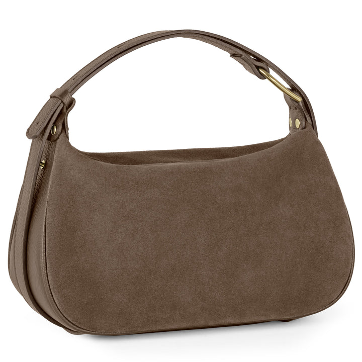 Suede Leather Crossbody Bag
