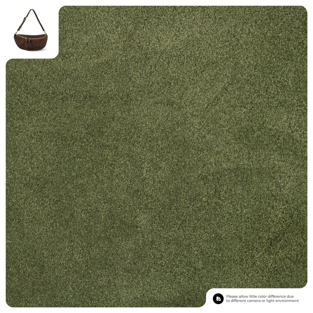 Suede Leather Crossbody Bag