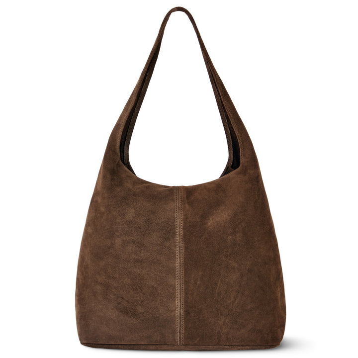 Suede Leather Hobo Bag