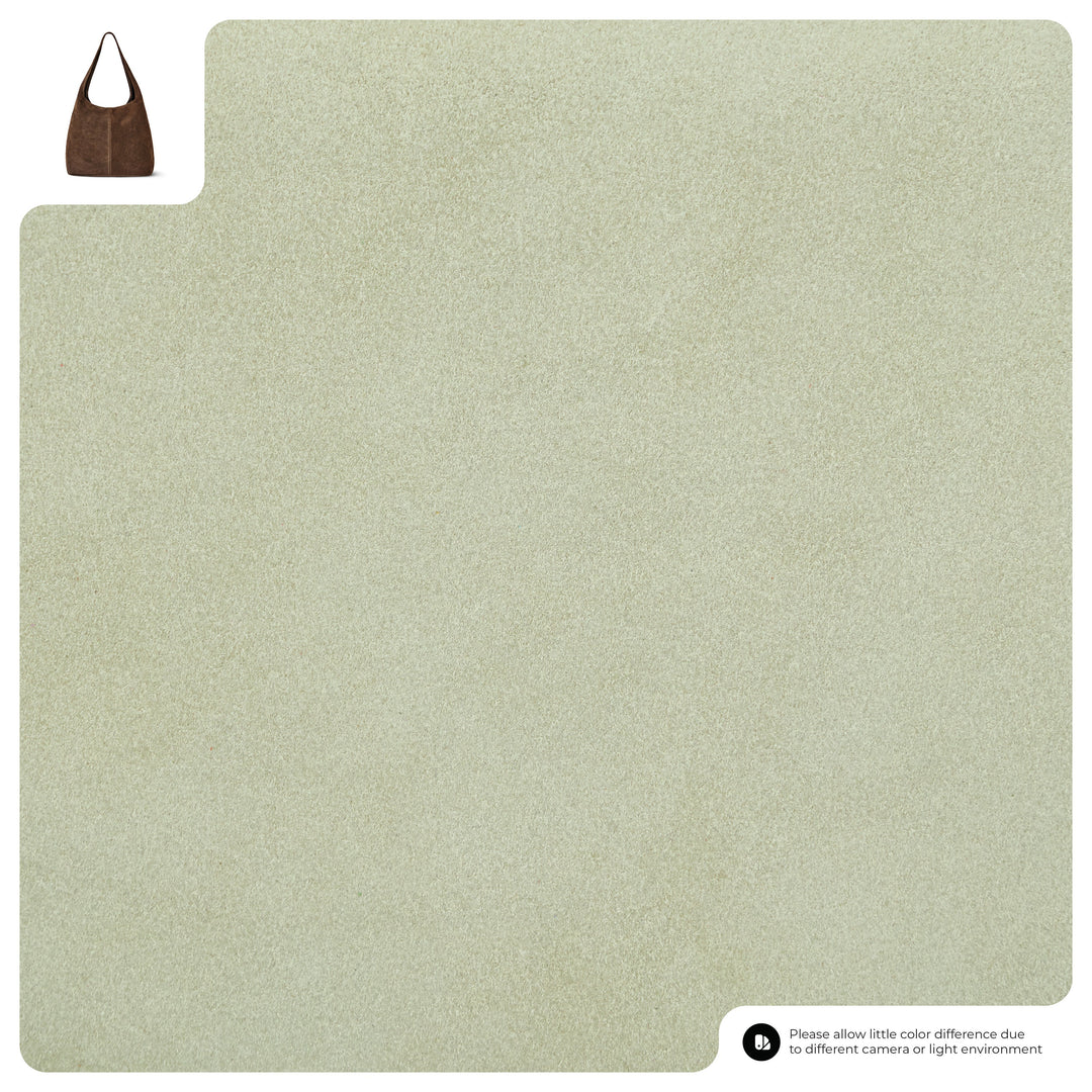 Suede Leather Hobo Bag