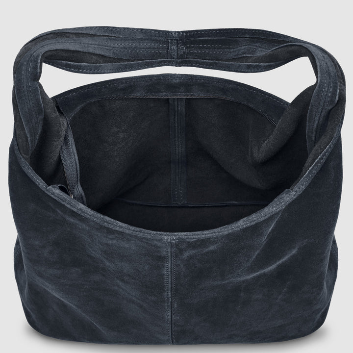Suede Leather Hobo Bag