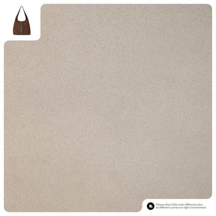 Suede Leather Hobo Bag