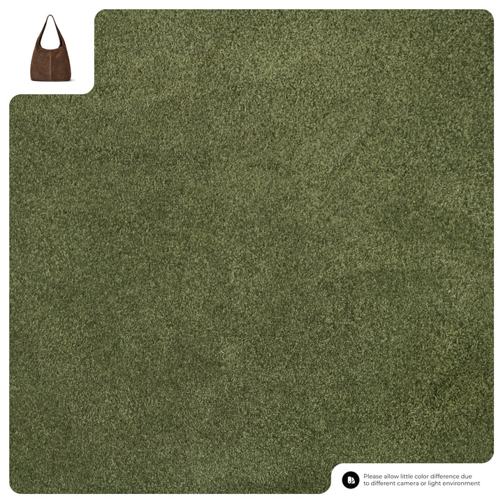 Suede Leather Hobo Bag