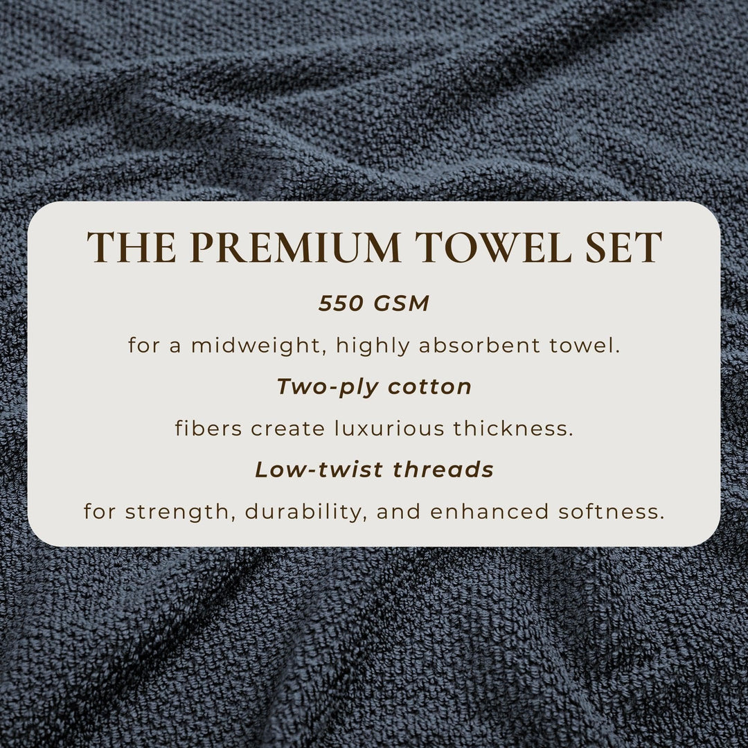 Cotton Textured Bath Towel Set - Acacia Collection