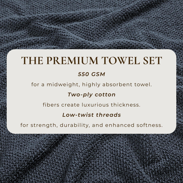 Cotton Textured Bath Towel Set - Acacia Collection
