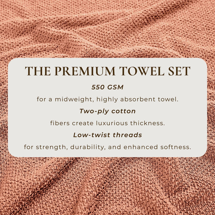 Cotton Textured Bath Towel Set - Acacia Collection
