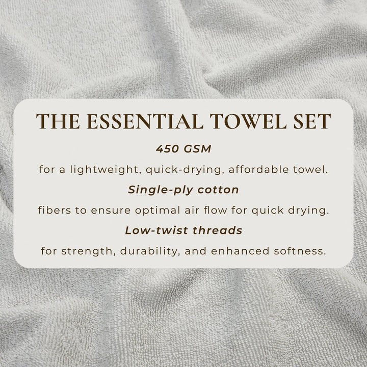 Cotton Terry Bath Towel Set - Cooper Collection